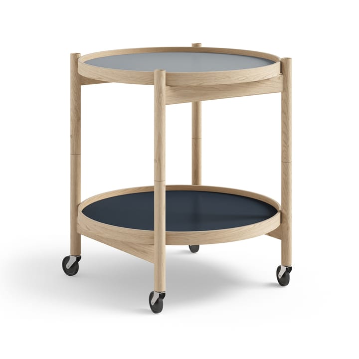 Τραπέζι με ροδάκια Bølling Tray Table model 50 - Water-μη επεξεργασμένη βάση βελανιδιάς - Brdr. Krüger