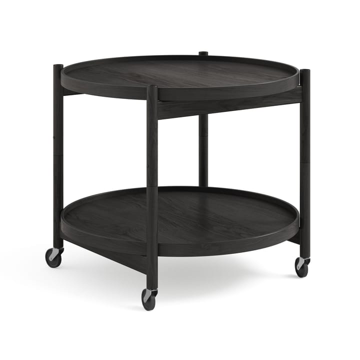 Τραπέζι με ροδάκια Bølling Tray Table model 60  - Μαύρο βερνίκι-μαύρο βερνικωμένο σταντ απο ξυλό δρύς - Brdr. Krüger