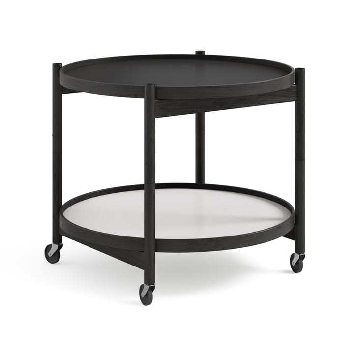 Τραπέζι με ροδάκια Bølling Tray Table model 60, Base-μαύρη λακαρισμένη βάση δρυός Brdr. Krüger