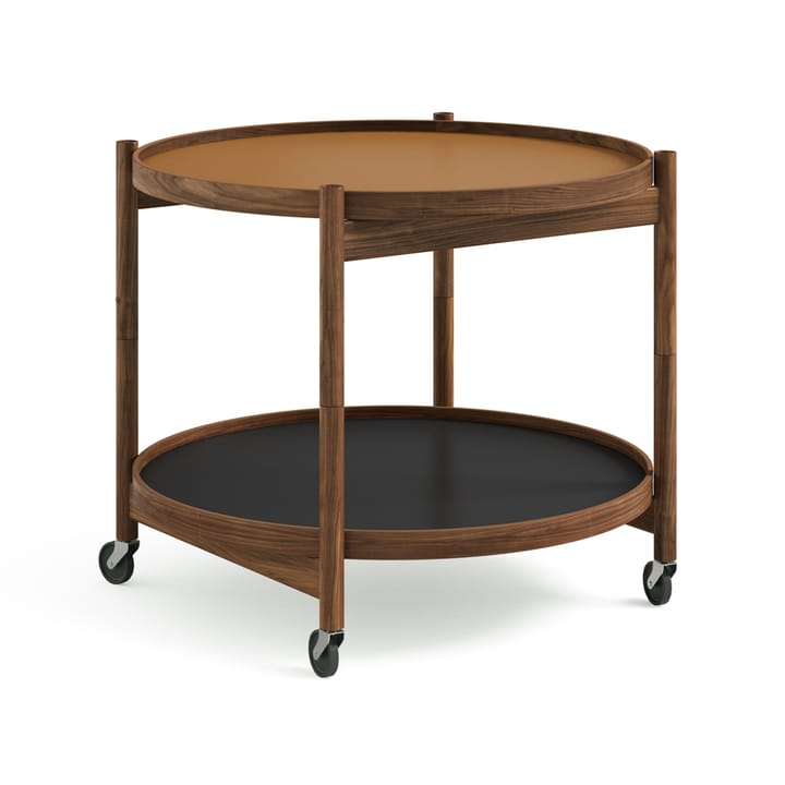 Τραπέζι με ροδάκια Bølling Tray Table model 60 - Clay-βάση από λαδωμένο ξύλο καρυδιάς - Brdr. Krüger