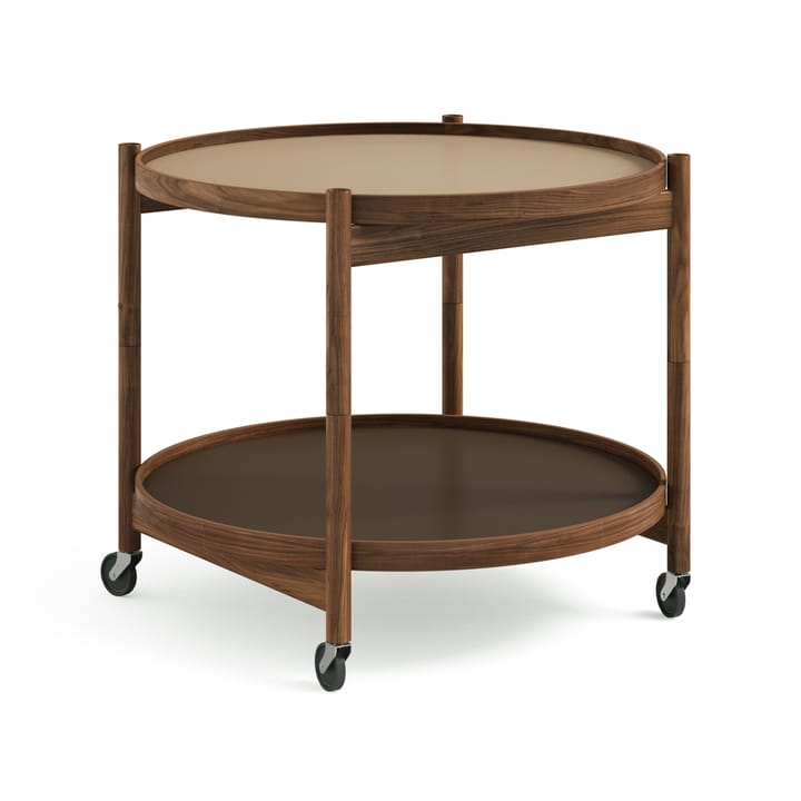 Τραπέζι με ροδάκια Bølling Tray Table model 60  - Earth-βάση από λαδωμένη καρυδιά - Brdr. Krüger