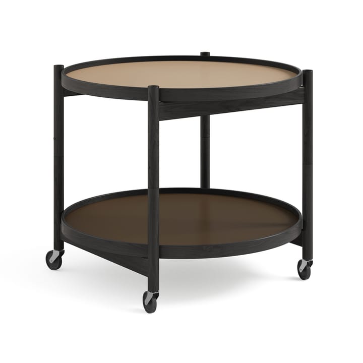 Τραπέζι με ροδάκια Bølling Tray Table model 60 - Earth-μαύρη λακαρισμένη βάση δρυός - Brdr. Krüger