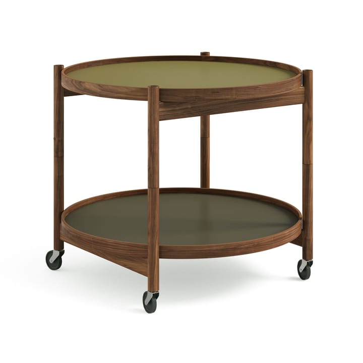 Τραπέζι με ροδάκια Bølling Tray Table model 60  - Leaf-βάση από λαδωμένη καρυδιά - Brdr. Krüger