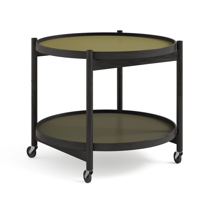 Τραπέζι με ροδάκια Bølling Tray Table model 60 - Leaf-μαύρη λακαρισμένη βάση δρυός - Brdr. Krüger