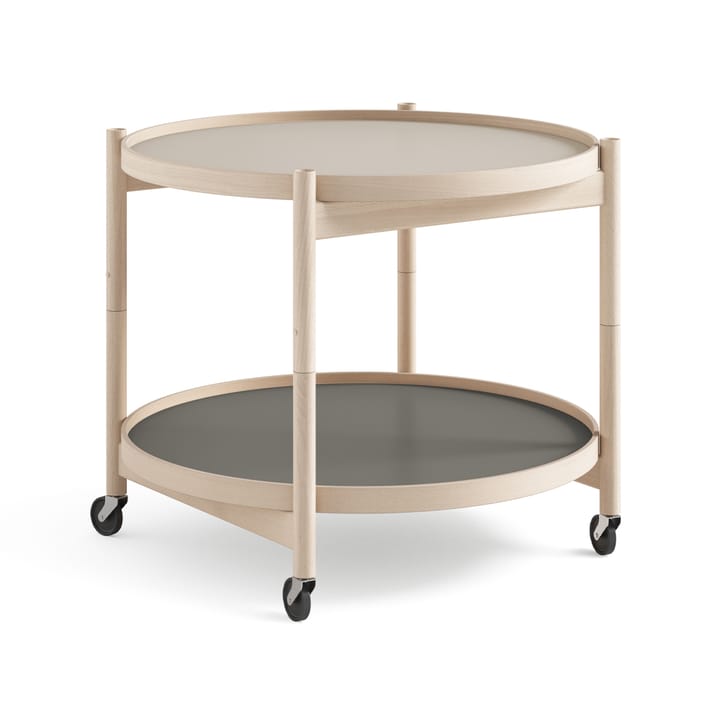 Τραπέζι με ροδάκια Bølling Tray Table model 60  - Stone-ανεπεξέργαστο ράφι - Brdr. Krüger