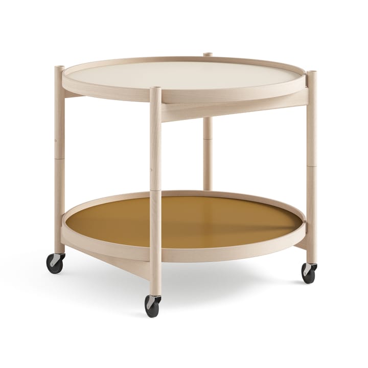 Τραπέζι με ροδάκια Bølling Tray Table model 60 - Sunny-ανεπεξέργαστο ράφι - Brdr. Krüger