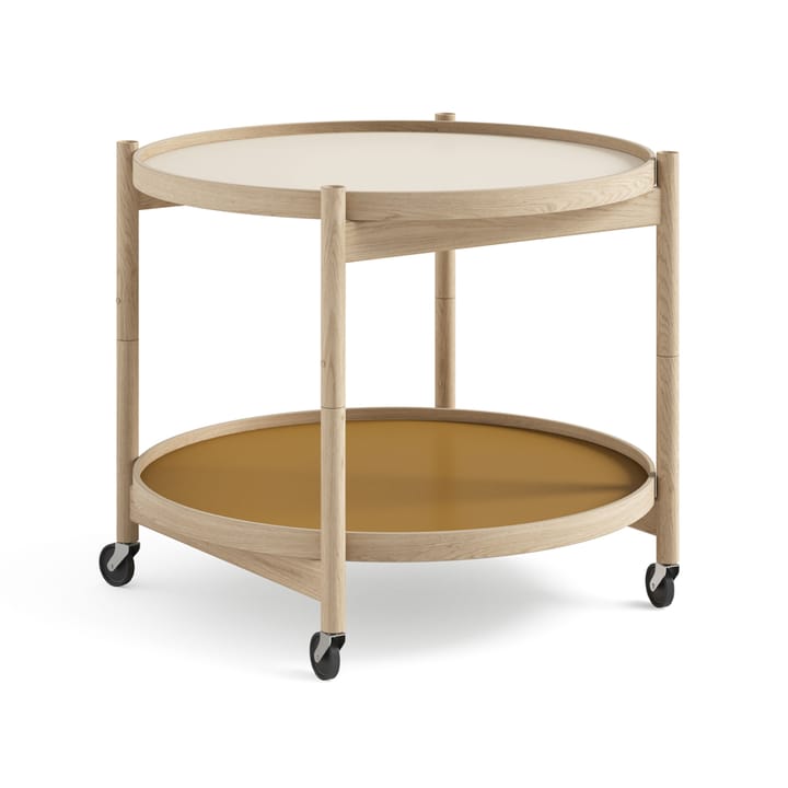 Τραπέζι με ροδάκια Bølling Tray Table model 60  - Sunny-ανεπεξέργαστο πάτωμα δρυός - Brdr. Krüger