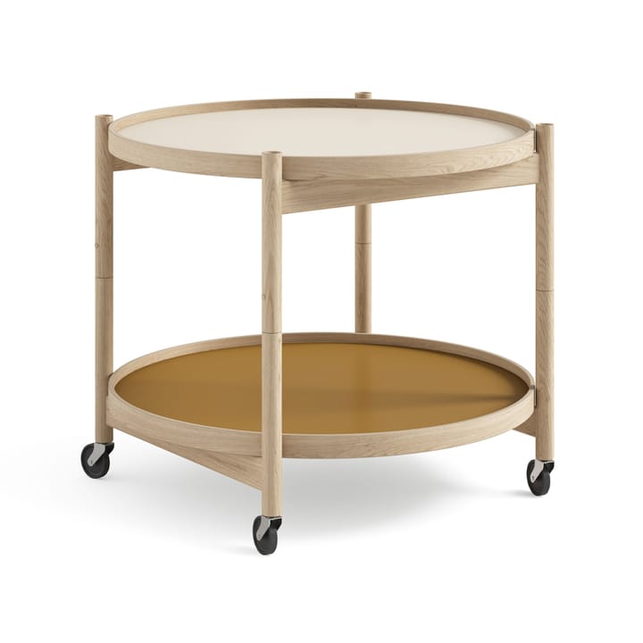 Τραπέζι με ροδάκια Bølling Tray Table model 60 - Sunny-ανεπεξέργαστο πάτωμα δρυός - Brdr. Krüger