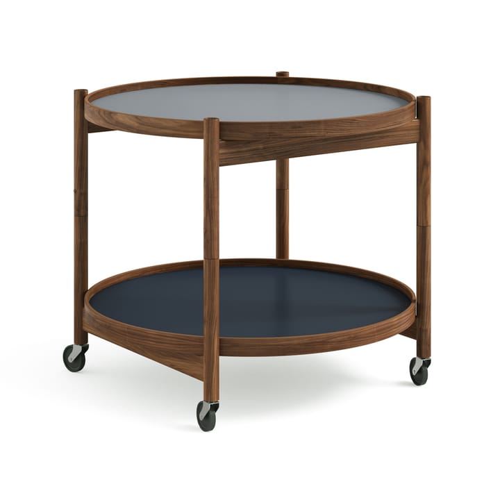 Τραπέζι με ροδάκια Bølling Tray Table model 60  - Water-βάση από λαδωμένο ξύλο καρυδιάς - Brdr. Krüger