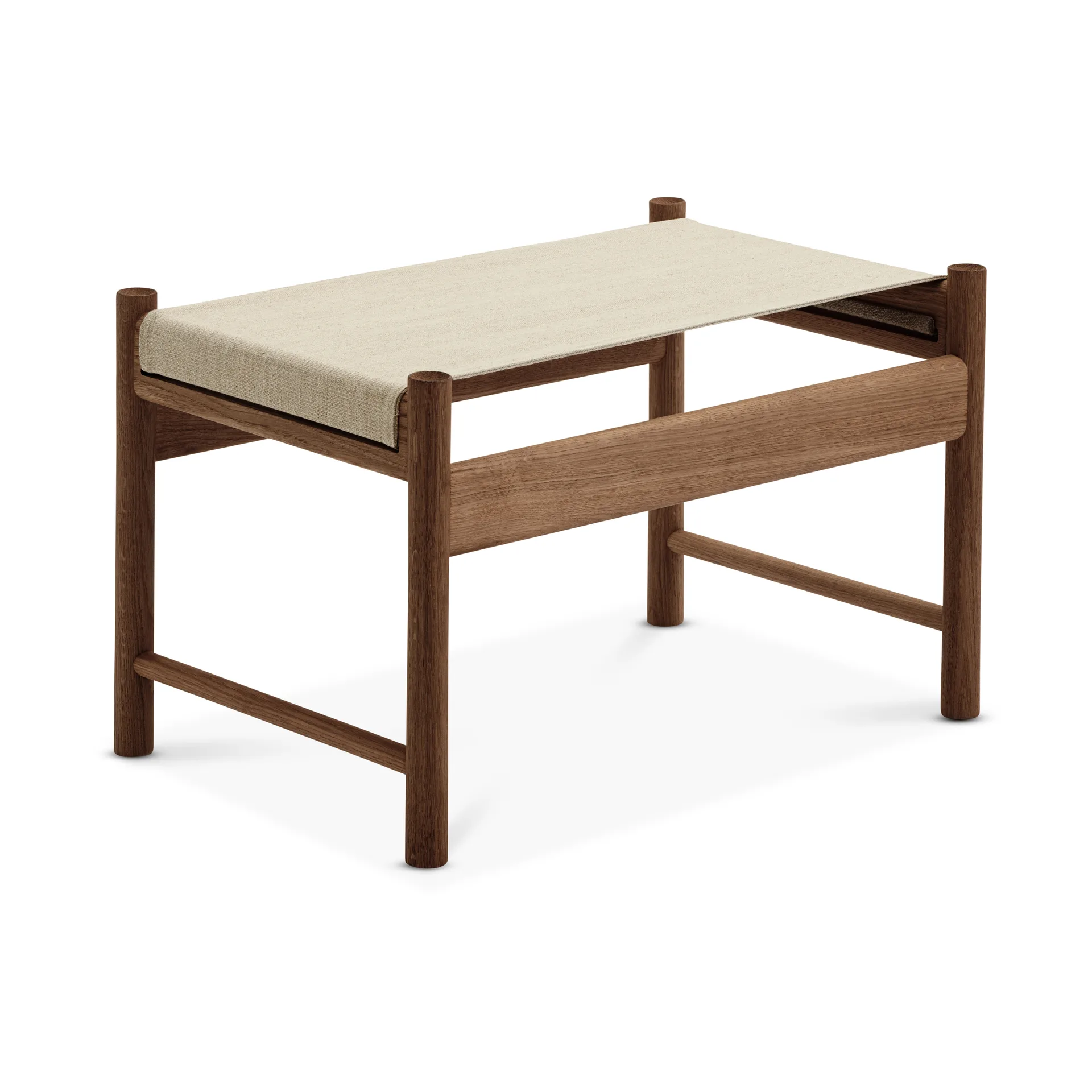 Σκαμπό HB, Καπνιστή λαδωμένη δρυς-καμβάς Brdr. Krüger