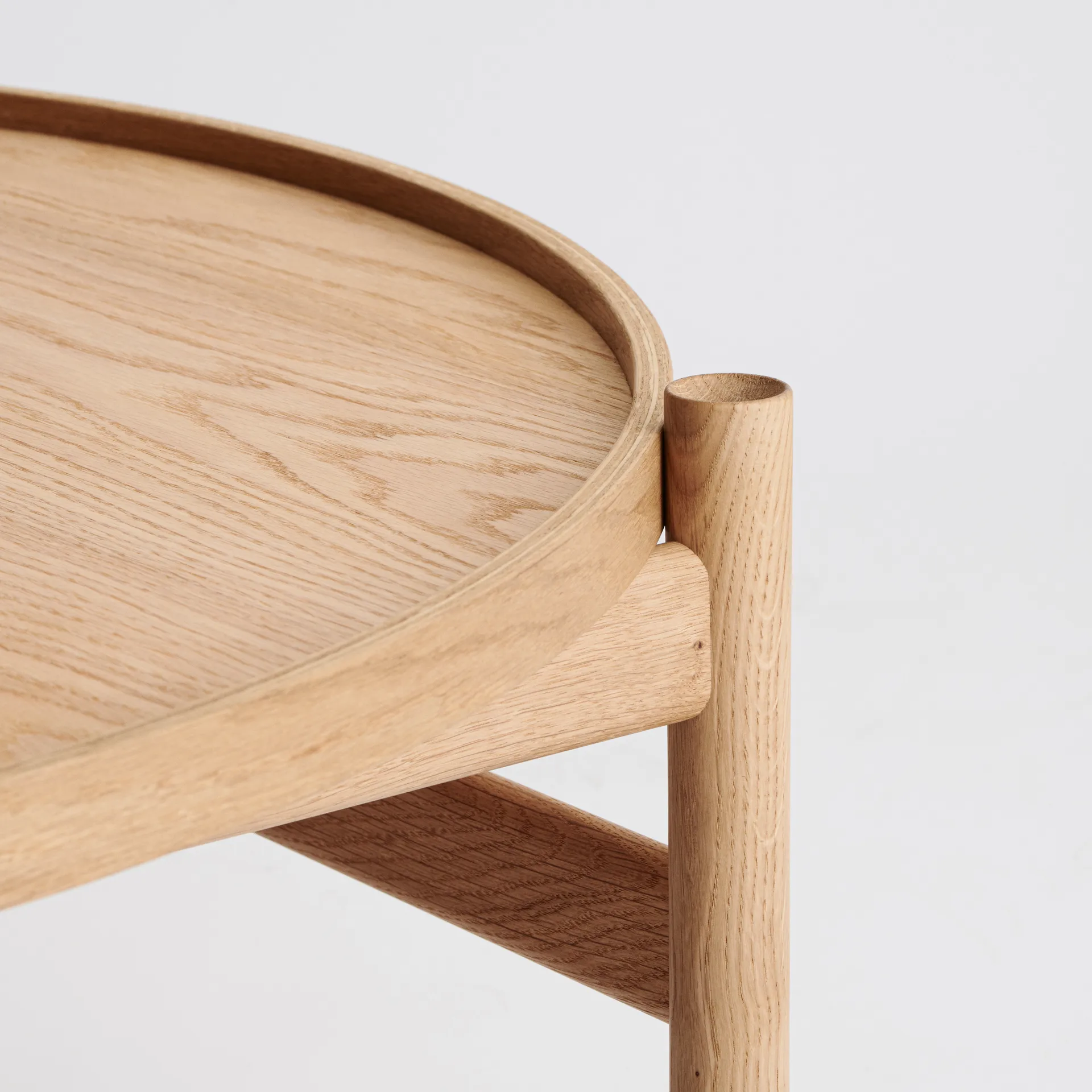 Τραπεζάκι του καφέ, HB, Ø100 εκ, Λαδωμένη δρυς Brdr. Krüger