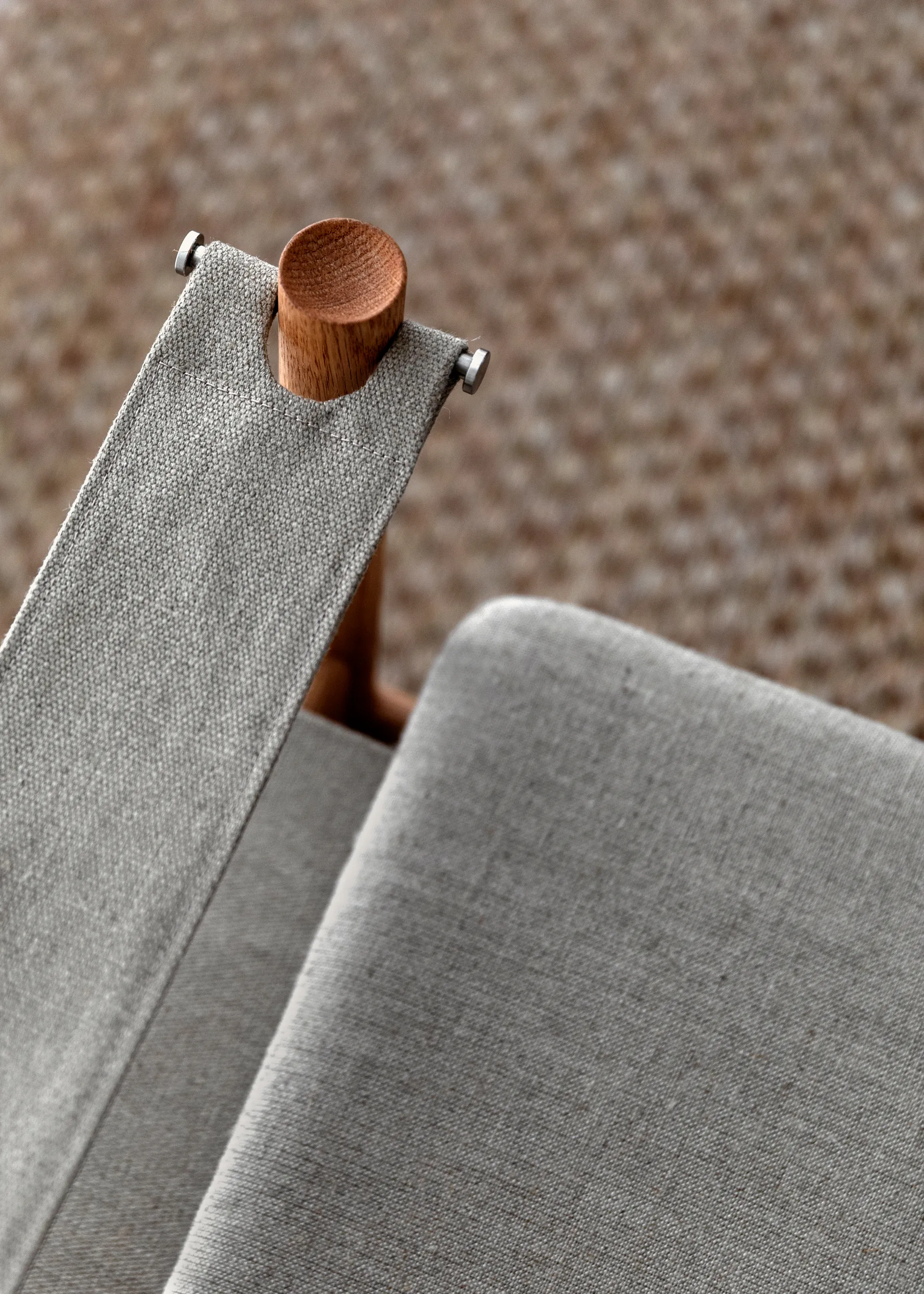 HB πολυθρόνα σαλονιού, Φυσικός καμβάς βελανιδιάς περασμένος με λάδι Brdr. Krüger