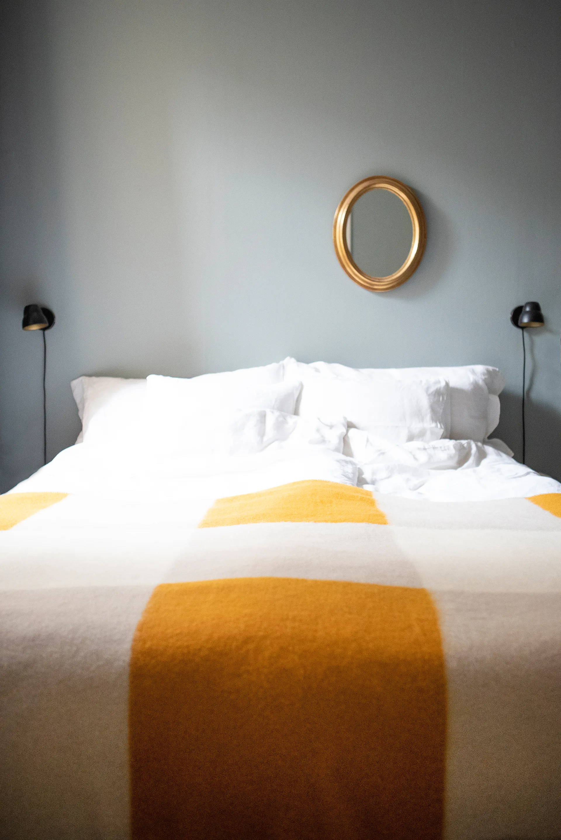 Pop μάλλινο ριχτάρι 130x200 cm, Κίτρινο Brita Sweden