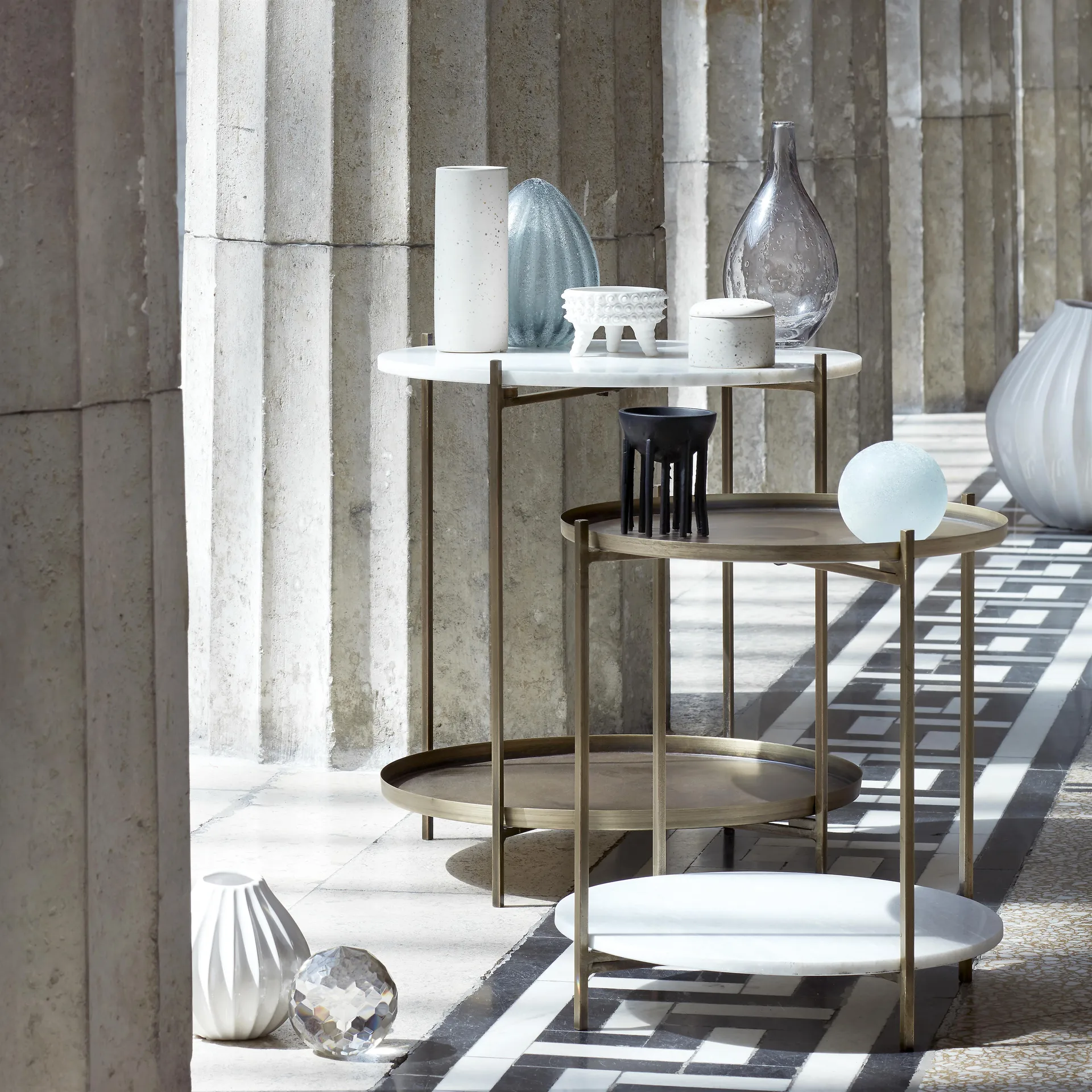 Φαρδύ βάζο ιβουάρ, 15 cm Broste Copenhagen