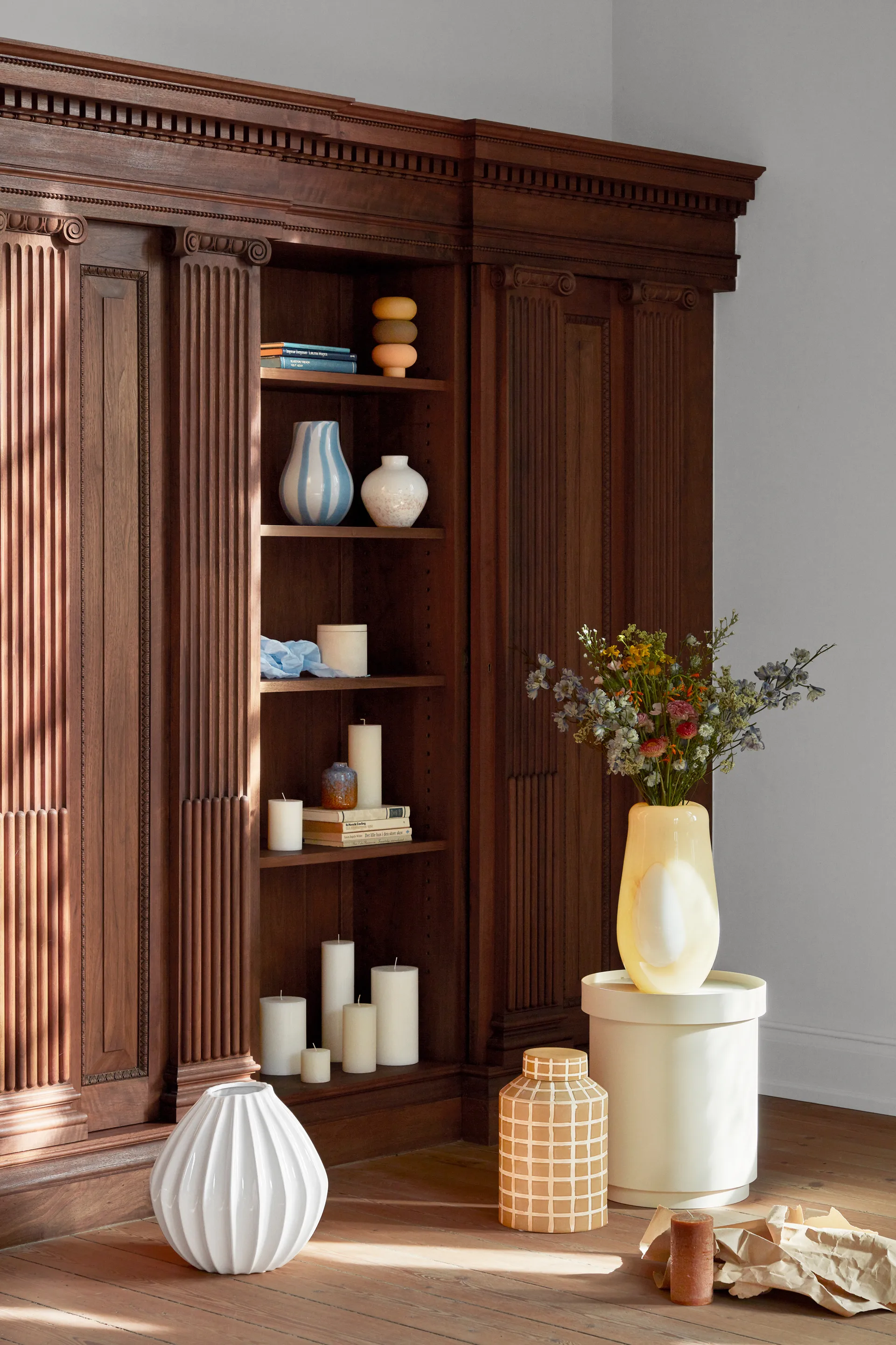 Φαρδύ βάζο ιβουάρ, 40 cm Broste Copenhagen