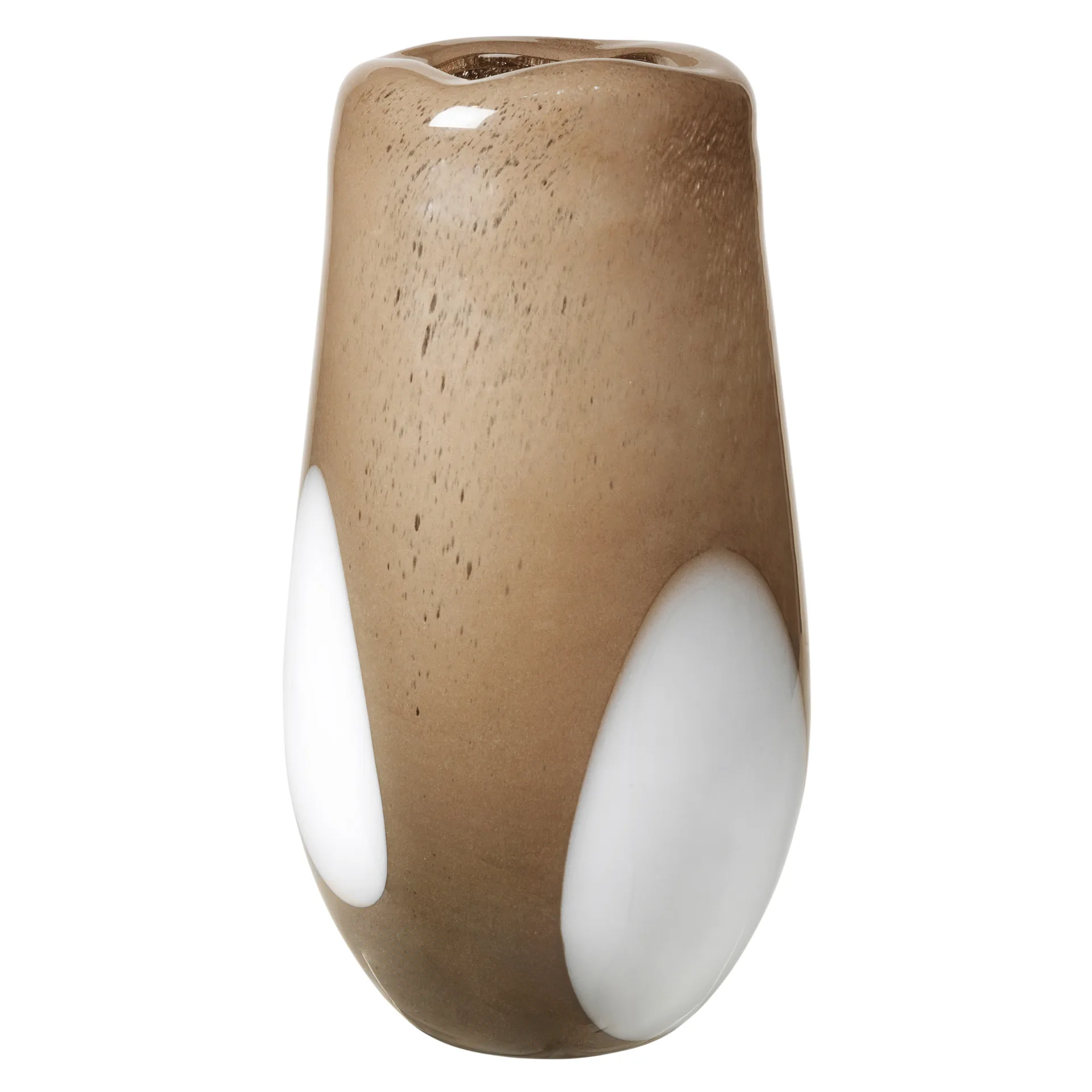 Ada Dot γυάλινο βάζο 37 cm, απλά τοπ θερμό γκρι Broste Copenhagen
