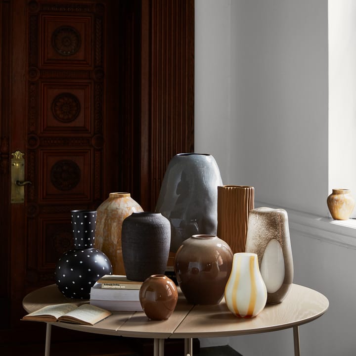 Ada Dot γυάλινο βάζο 37 cm - απλά τοπ θερμό γκρι - Broste Copenhagen