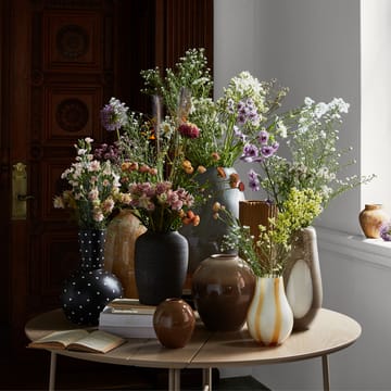 Ada Dot γυάλινο βάζο 37 cm - απλά τοπ θερμό γκ�ρι - Broste Copenhagen
