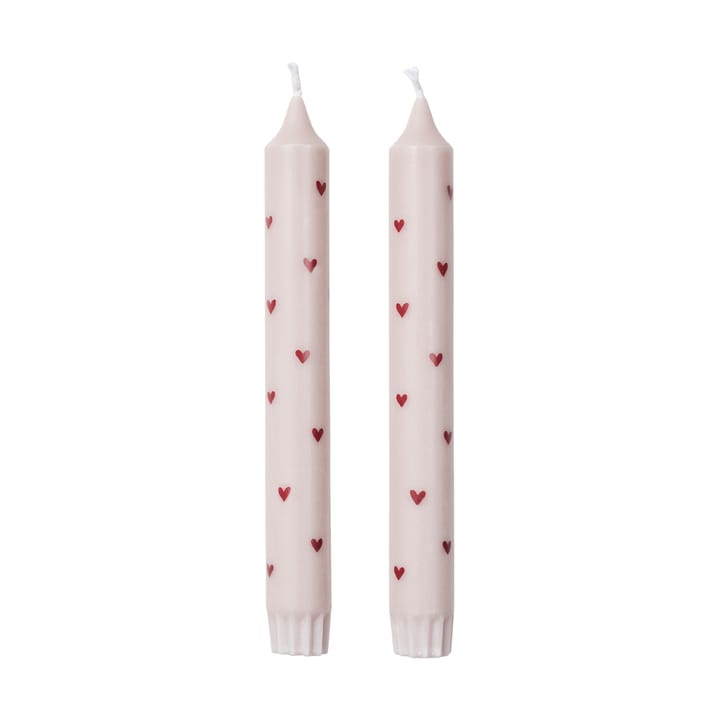 Amor κηροπήγιο 2-pack - Light pink-red - Broste Copenhagen