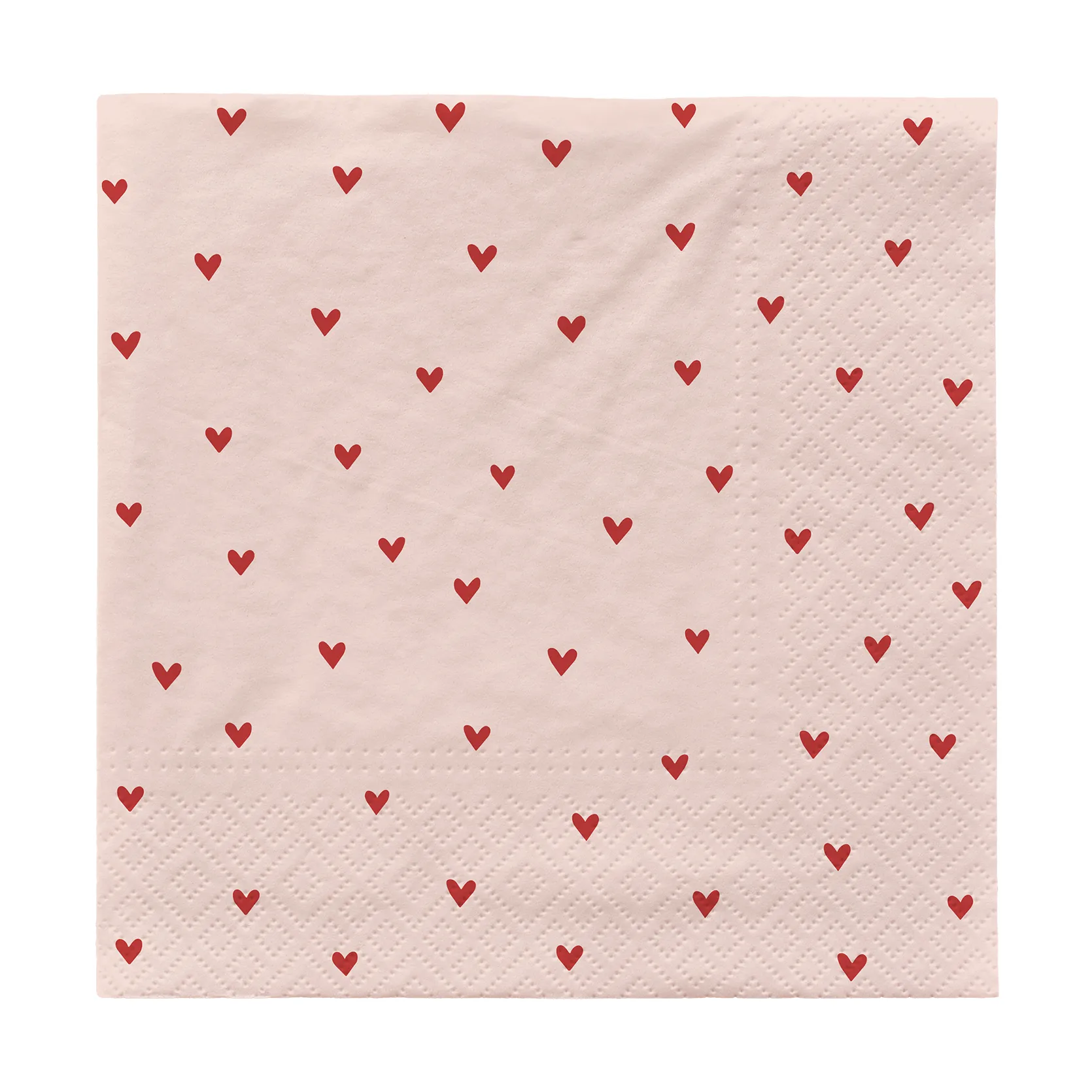 Amor χαρτοπετσέτες 33x33 cm 20-pack, Soft pink-red Broste Copenhagen