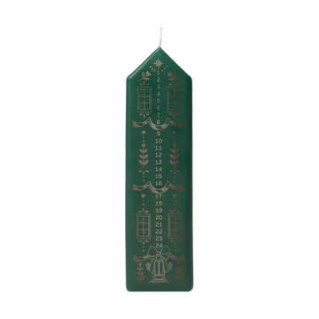 Casa ημερολογιακό κερί - Dark Green-Gold - Broste Copenhagen