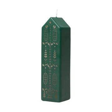 Casa ημερολογιακό κερί - Dark Green-Gold - Broste Copenhagen