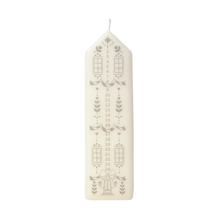 Casa ημερολογιακό κερί - White-Silver - Broste Copenhagen