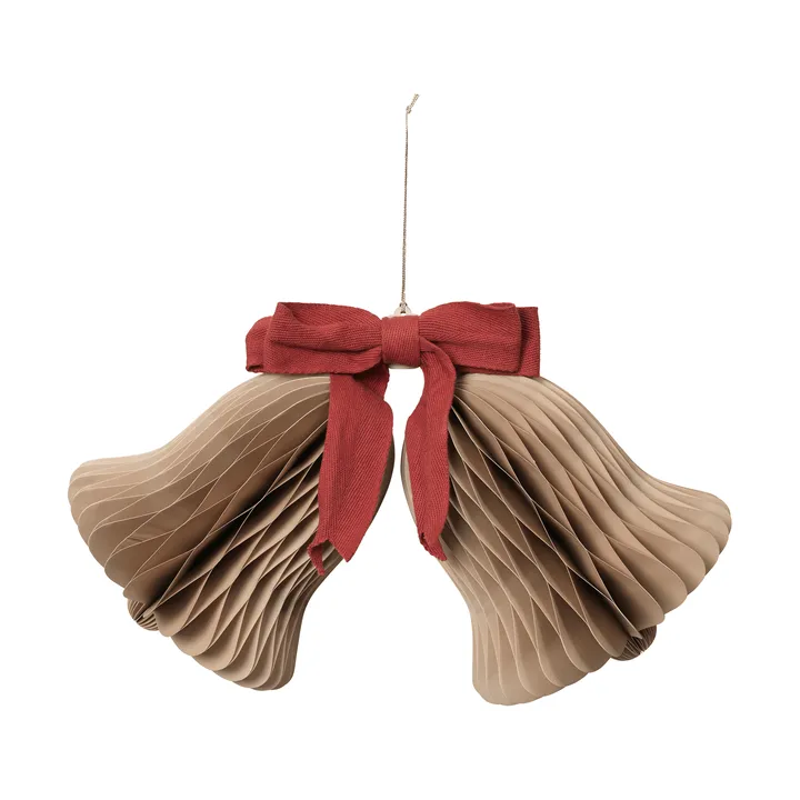 Καμπανάκι Chime χριστουγεννιάτικο κρεμαστό - Natural Brown-Red - Broste Copenhagen