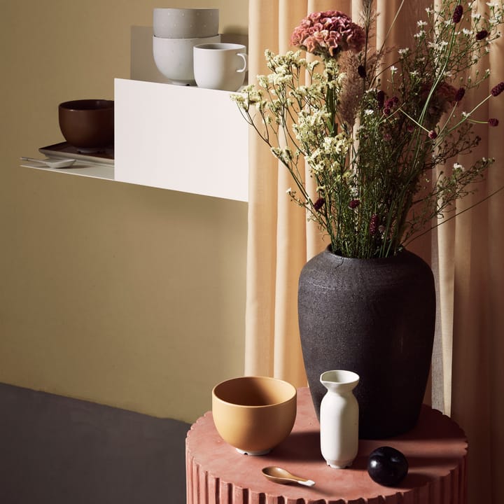 Cph Curve κεραμικό βάζο 24.5 cm - ακατέργαστο καφέ - Broste Copenhagen