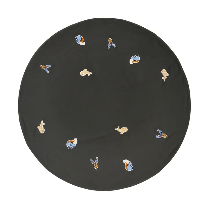 τάπητας χριστουγεννιάτικου δέντρου Deer - Forest Green - Broste Copenhagen