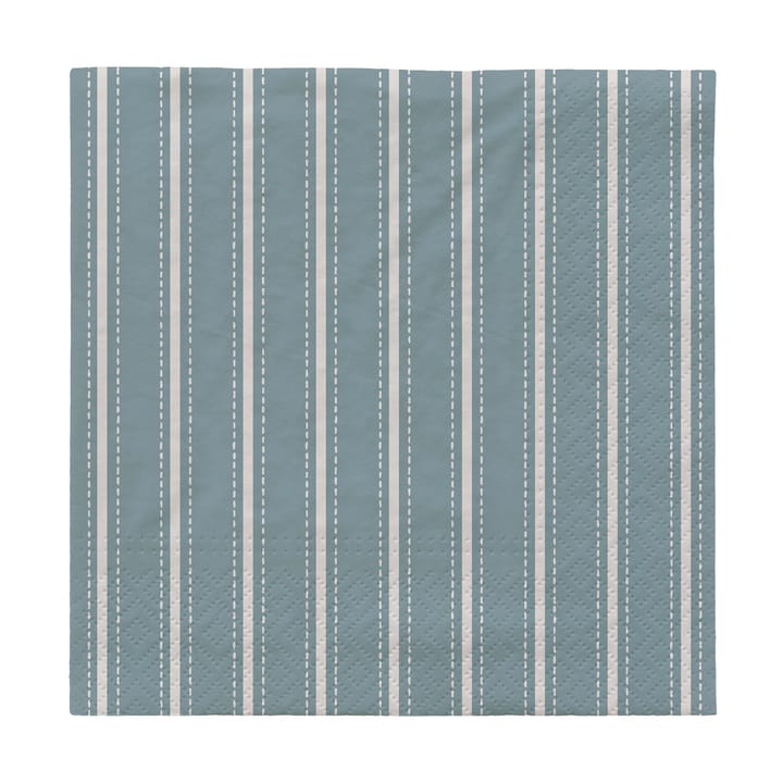 Dolly χαρτοπετσέτες 33x33 cm 20-pack - Light blue-white - Broste Copenhagen