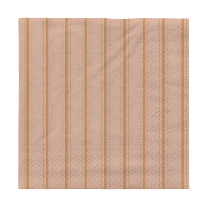 Dolly χαρτοπετσέτες 33x33 cm 20-pack - Soft pink-cinnamon sand - Broste Copenhagen
