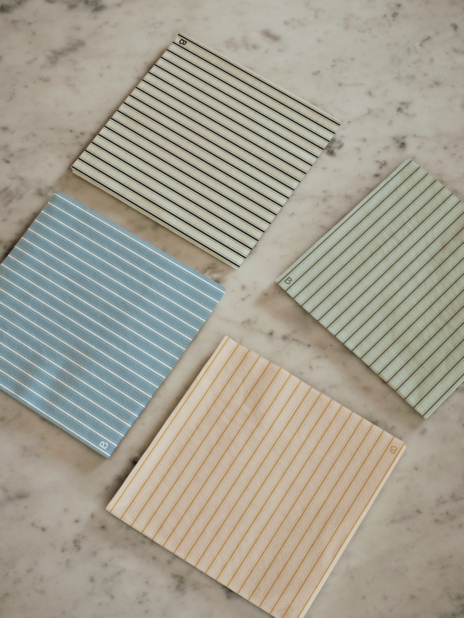 Dolly χαρτοπετσέτες 33x33 cm 20-pack, Soft pink-cinnamon sand Broste Copenhagen