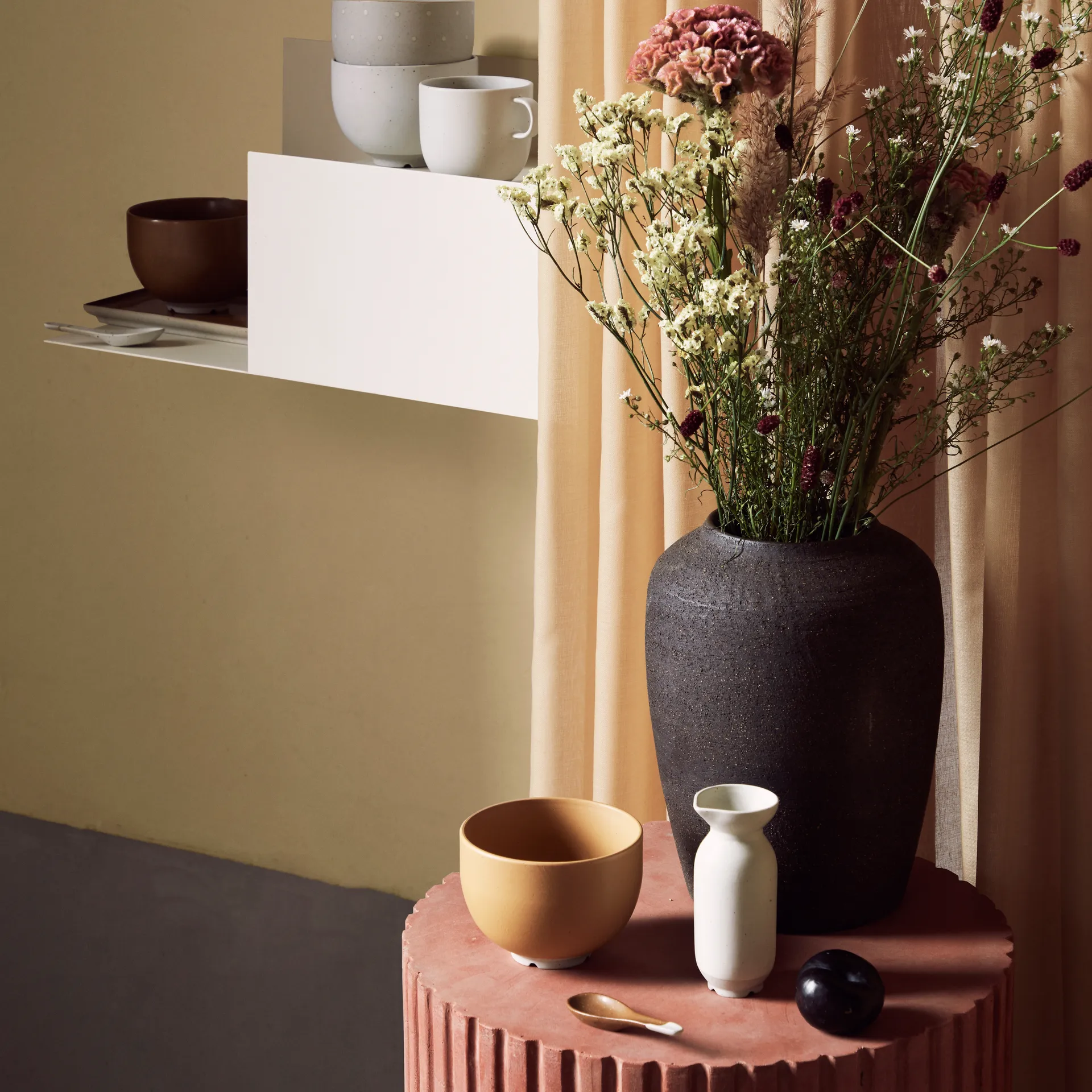 Eli κουταλάκι τσαγιού 9,2 cm, καφέ της καραμέλας Broste Copenhagen