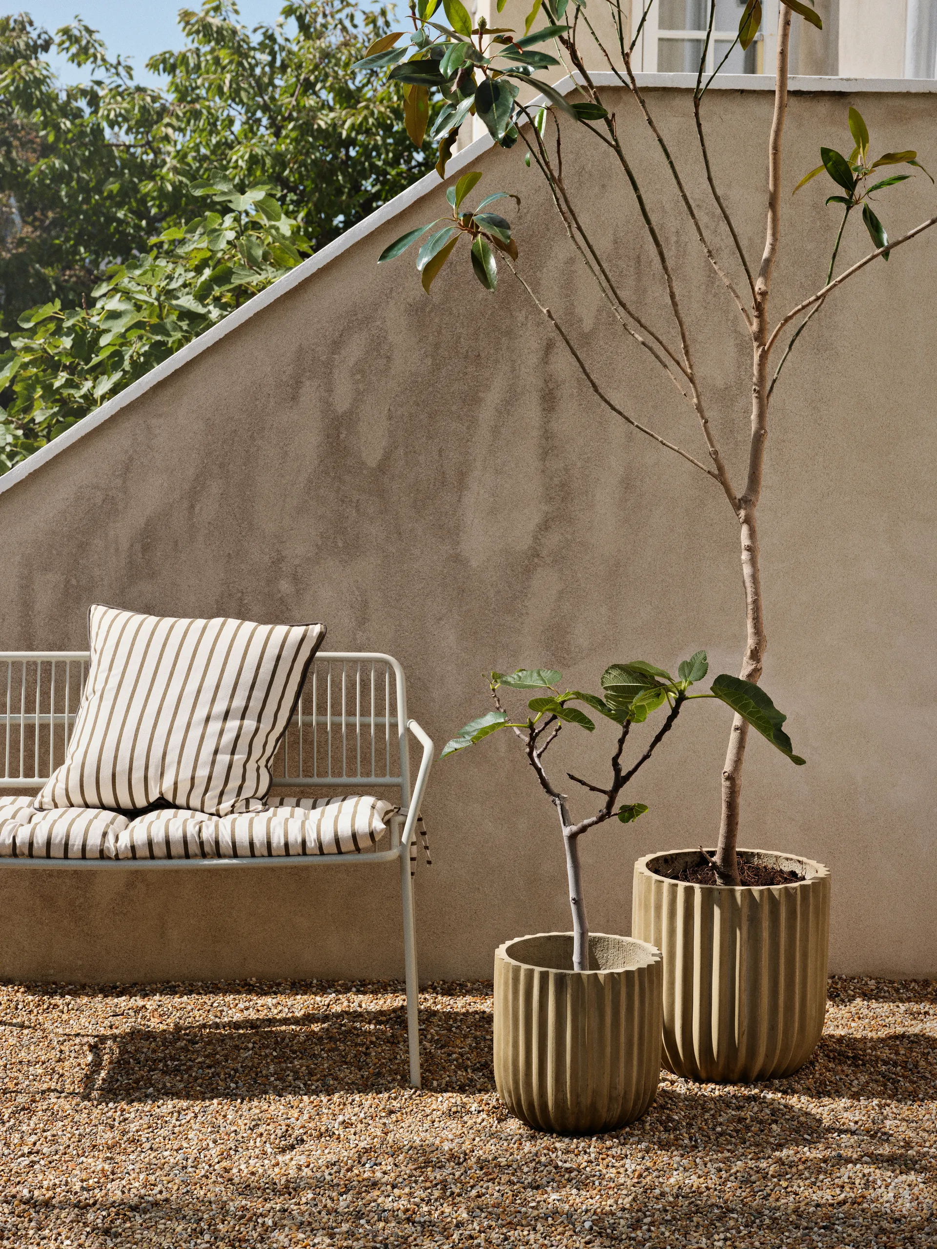 Fiber γλάστρα Συσκευασία 2 τεμαχίων, Antique beige Broste Copenhagen