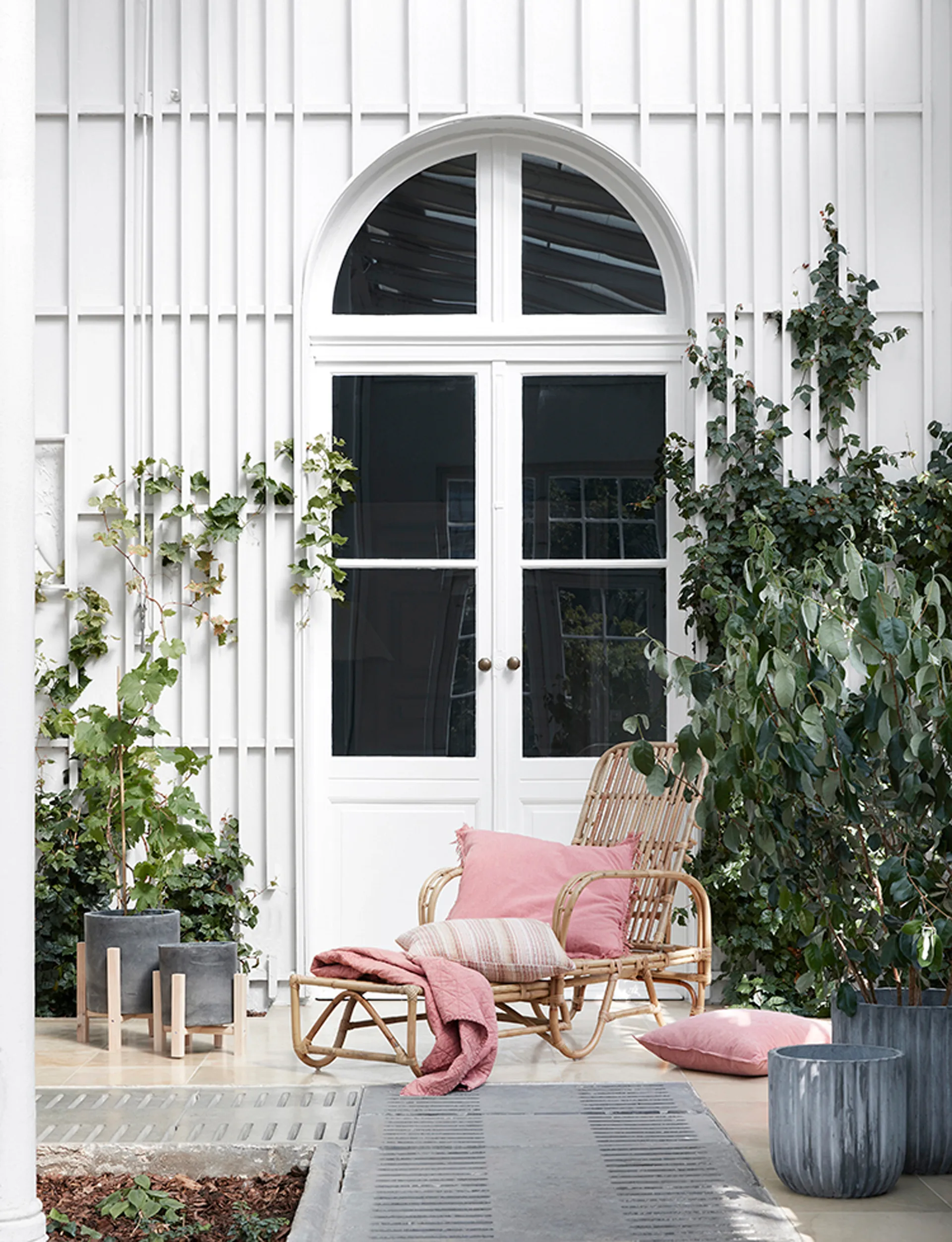 Fiber γλάστρα Συσκευασία 2 τεμαχίων, Κάρβουνο Broste Copenhagen