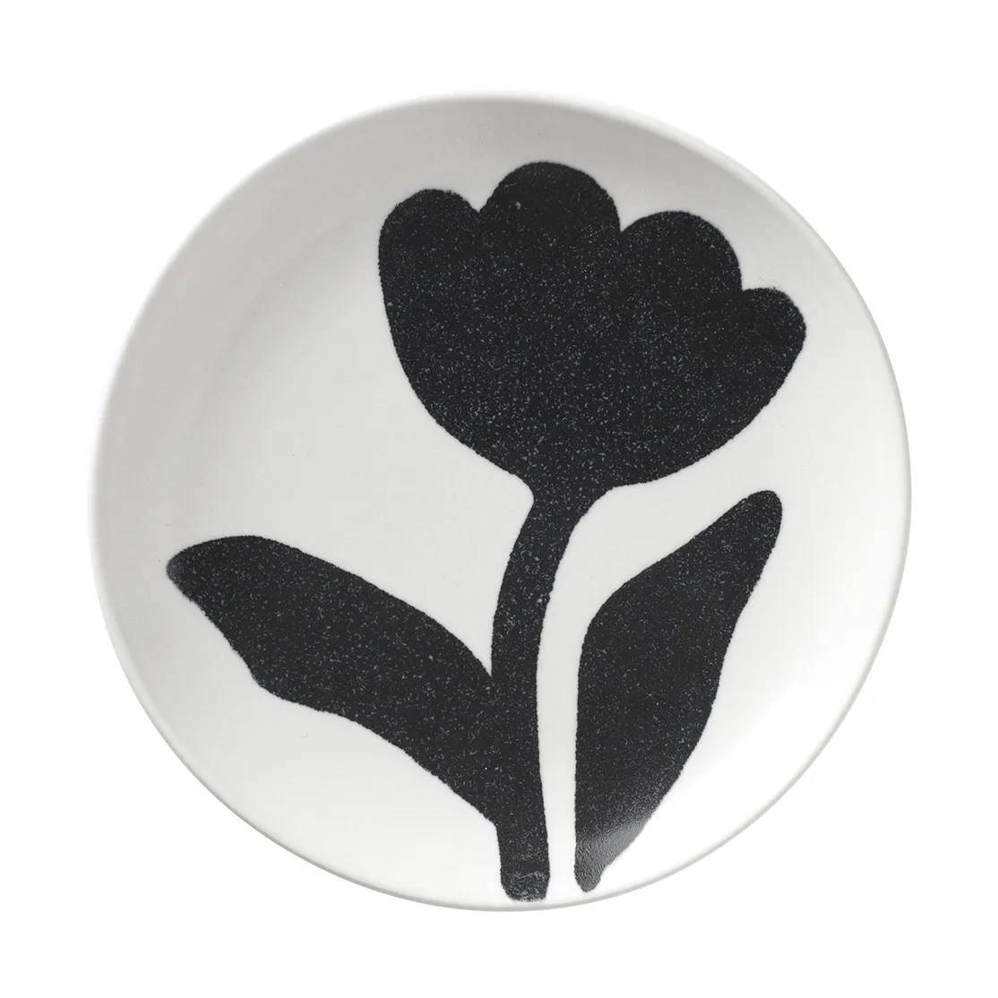 Πιάτο Flora Ø15 cm, Black-off white Broste Copenhagen