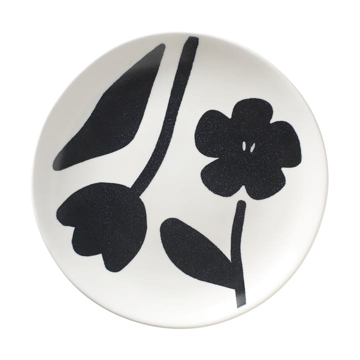 Πιάτο Flora Ø20 cm, Black-off white Broste Copenhagen