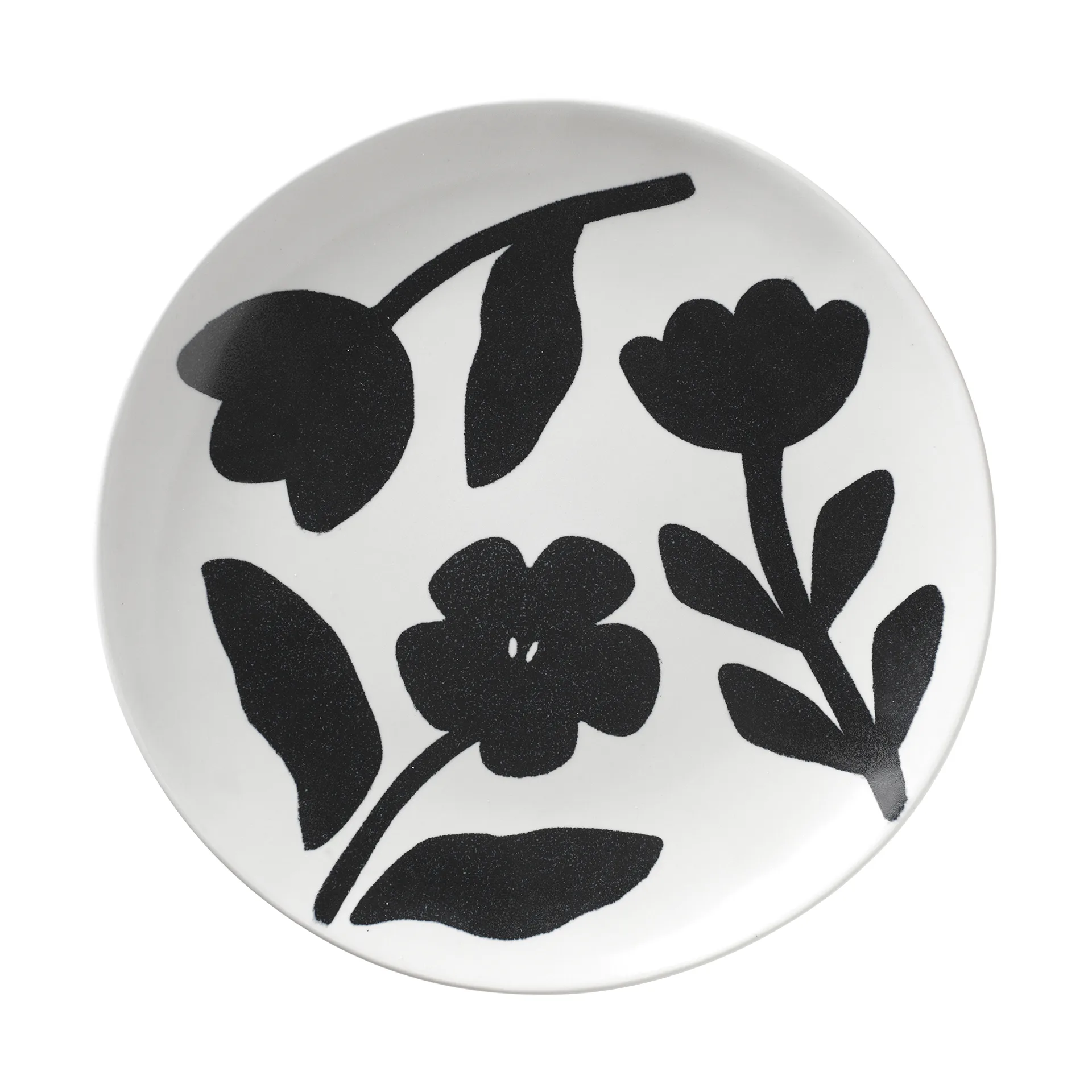 Πιάτο Flora Ø26 cm, Black-off white Broste Copenhagen