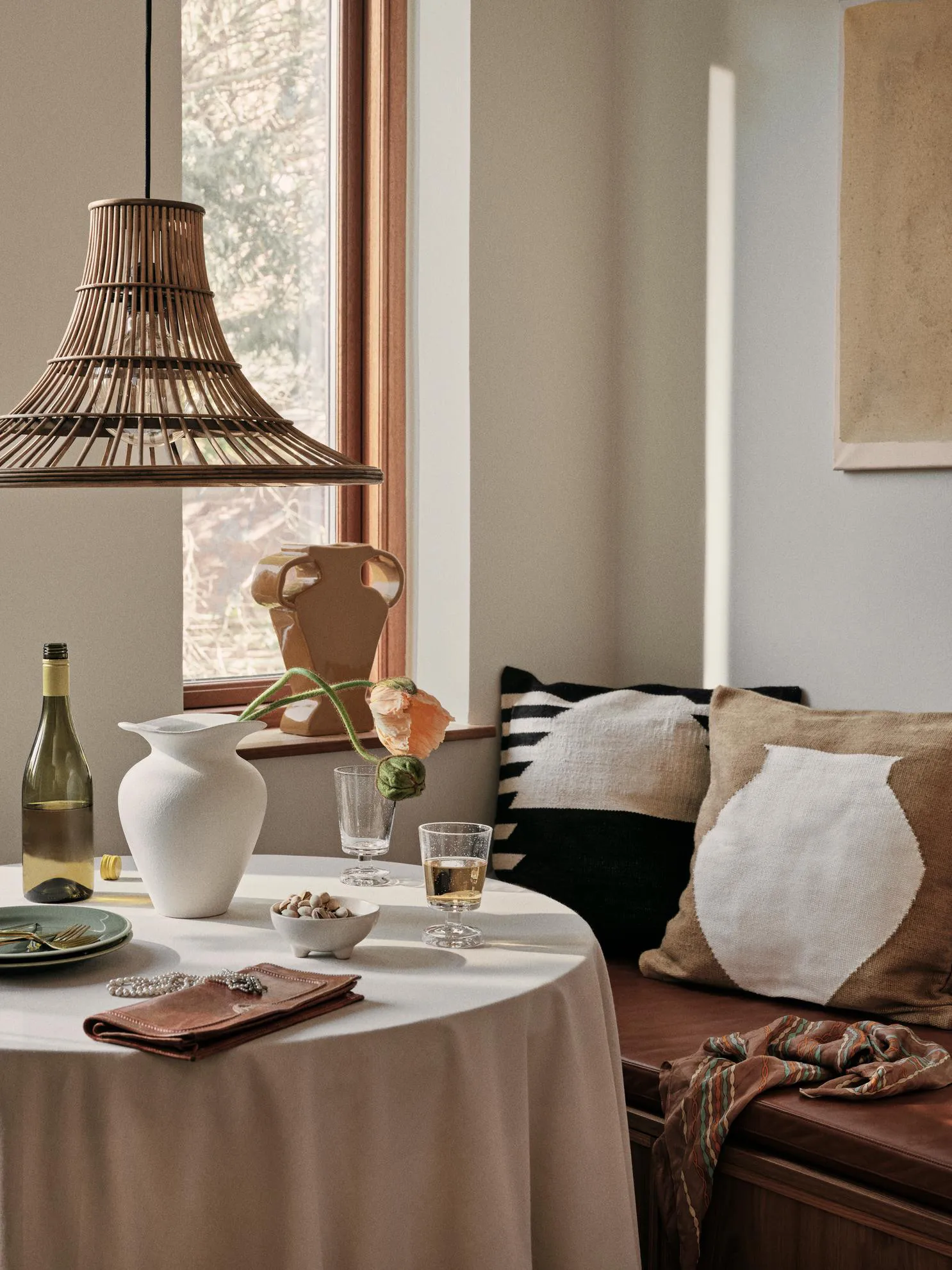 Florentina βάζο S 22,5 εκ., Λευκό Broste Copenhagen