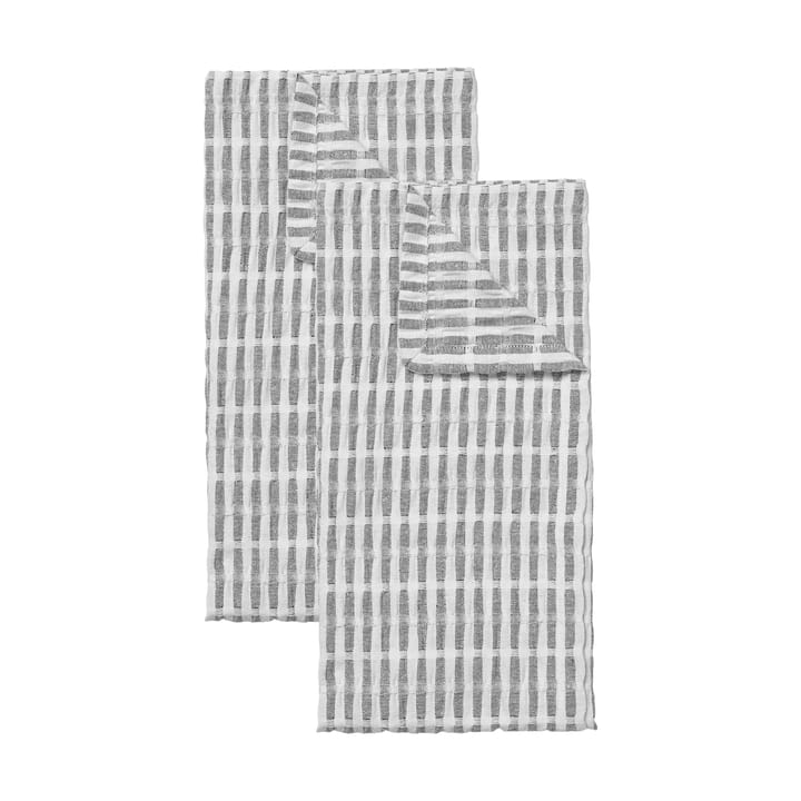 Folke πετσέτα κουζίνας 50x70 εκ. 2 τεμαχίων - Black-natural - Broste Copenhagen