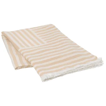 Frankie βαμβακερό ριχτάρι 130x180 cm - taos τοπ μπεζ - Broste Copenhagen