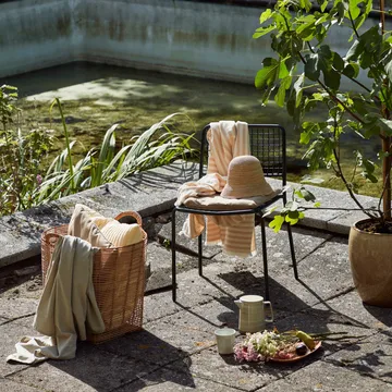 Frankie βαμβακερό ριχτάρι 130x180 cm - taos τοπ μπεζ - Broste Copenhagen