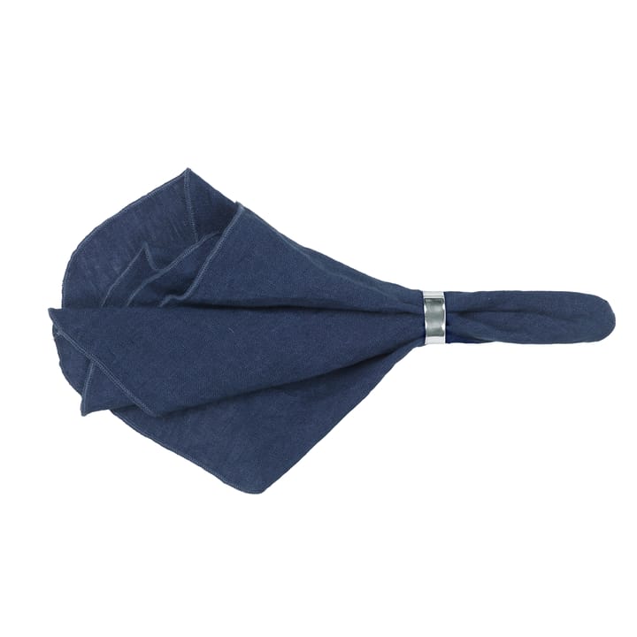 Gracie λινές πετσέτες - σκούρο μπλε (μπλε των διακριτικών) - Broste Copenhagen