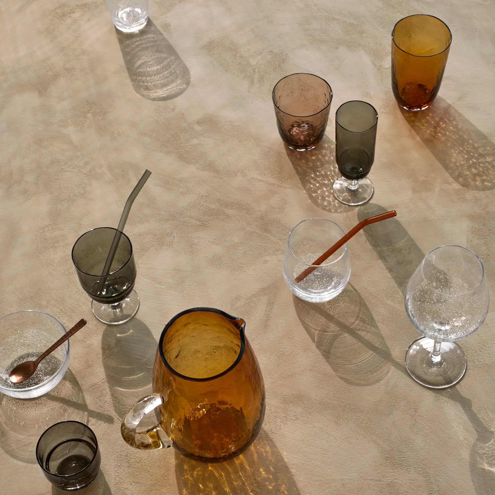Hammered κανάτα, κεχριμπάρι Broste Copenhagen