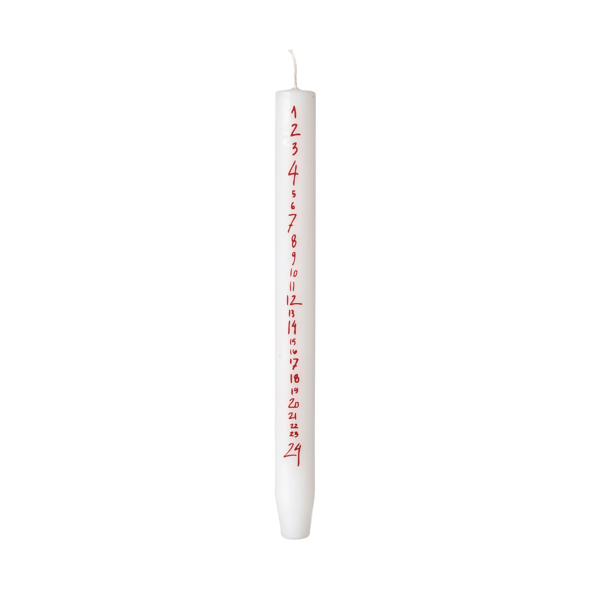 Handwritten κερί-ημερολόγιο, Pure White-Red Broste Copenhagen