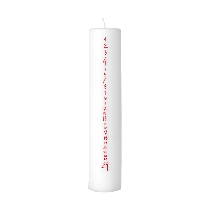 Handwritten κερί-ημερολόγιο - White-Red - Broste Copenhagen