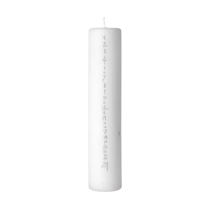 Handwritten κερί-ημερολόγιο - White-Silver - Broste Copenhagen