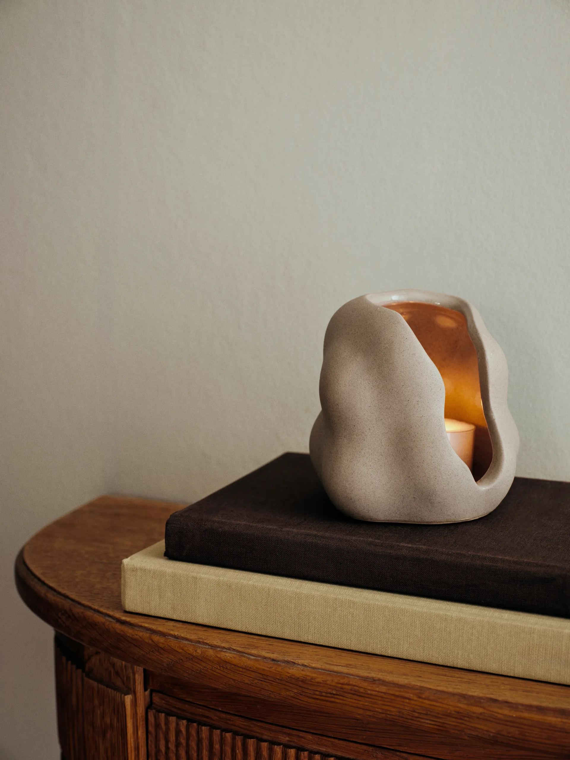 Hekla Hurricane φαναράκι, Dove Grey, Ø9,5 cm Broste Copenhagen