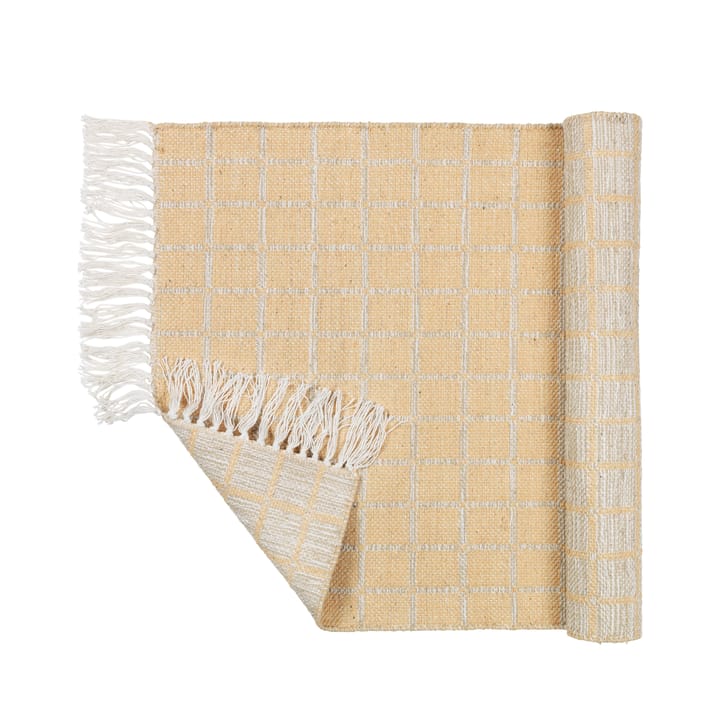 Henny βαμβακερό χαλί 70x140 cm - ανοιχτό γκρι-κίτρινο - Broste Copenhagen
